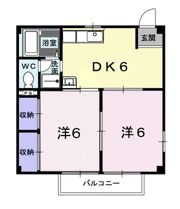 ヒルズ鳴海Aの間取り画像