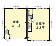 児島田の口3丁目 倉庫付事務所の間取り画像