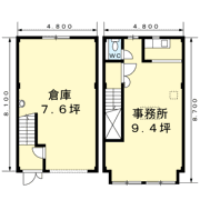 緑ヶ丘1丁目8－2倉付事務所の間取り画像