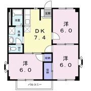 ツインハイツBの間取り画像