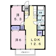 カーム松本Bの間取り画像