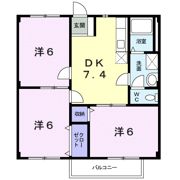 ニューシティ塩田町Bの間取り画像
