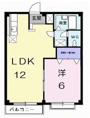 エルディム中本の間取り画像