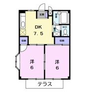 コーポラスなつめの間取り画像