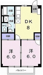 カーム植上Ⅱの間取り画像