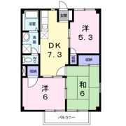 グリーンハイツ昭和の間取り画像