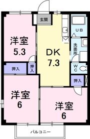 クイーンズタウン元町 Ι棟の間取り画像