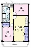 ゴコウマンションの間取り画像