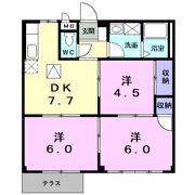 ハイツオリオンBの間取り画像
