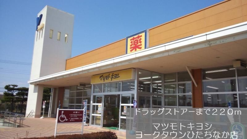近くのドラッグストアまで220m（徒歩3分）