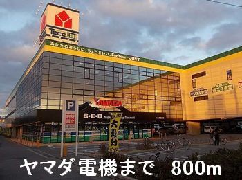 近くのヤマダ電機まで800m（徒歩10分）
