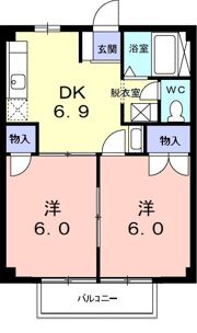 ニューシティ一森 Ⅱの間取り画像