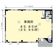 豊場神戸事務所の間取り画像
