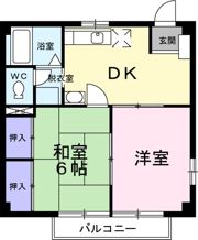 ハイツメゾンの間取り画像