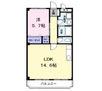 エステート万町の間取り画像