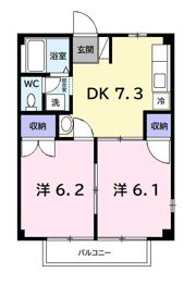 グリーンヒルズの間取り画像
