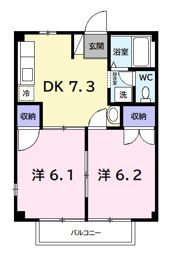 グリーンヒルズの間取り画像