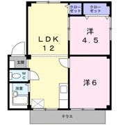 シティハイツ檀Bの間取り画像