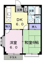 ニューエルデム仲田の間取り画像