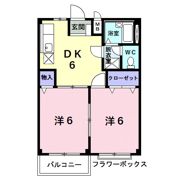 メゾン鶴見Bの間取り画像