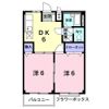 メゾン鶴見Bの間取り画像