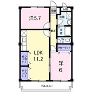 シャトー志水の間取り画像