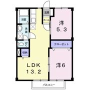 オーシャンビュー岸岡の間取り画像