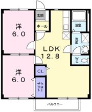 ジュネスコーポの間取り画像