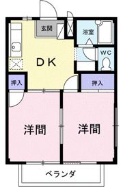 ニューエルディム天王Aの間取り画像