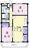 コーポレイト梨坂の間取り画像