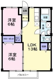 メルヘン館モリの間取り画像