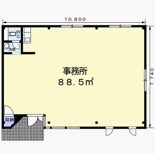 緑区大高町寅新田事務所の間取り画像