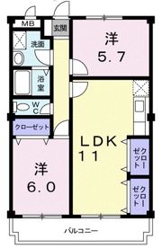 アメニティ前栽1号館の間取り画像