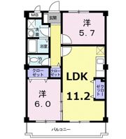 アメニティ前栽2号館の間取り画像