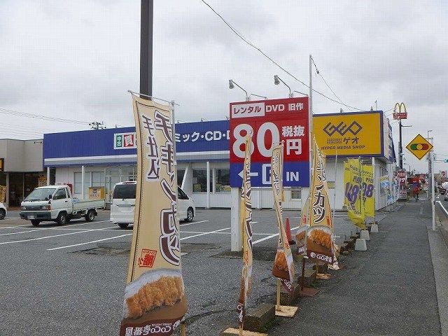 近くのゲオ袖ケ浦店まで1,100m（徒歩14分）