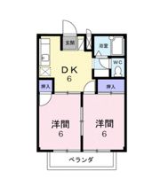 メゾン高篠Bの間取り画像
