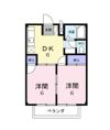 メゾン高篠Bの間取り画像