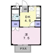 コーポ茶の木の間取り画像