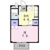 コーポ茶の木の間取り画像