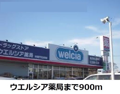 近くのウエルシア薬局まで900m（徒歩12分）