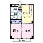 パルネット中島の間取り画像