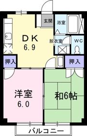ニューシティサワハタの間取り画像