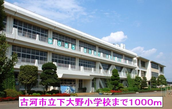 近くの古河市立下大野小学校まで1,000m(徒歩13分)