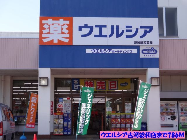 近くのウエルシア古河総和店まで786m（徒歩10分）
