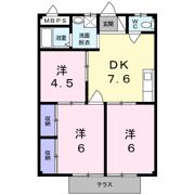 シティハイツ萩Aの間取り画像