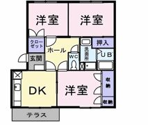 サンファミールBの間取り画像