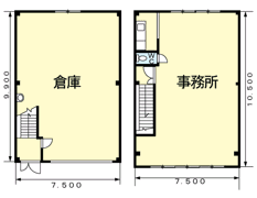 東山町1丁目1－8倉付事務所Aの間取り画像