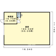 飯田岡倉庫Dの間取り画像