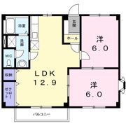 ハイブリッジ錦Aの間取り画像
