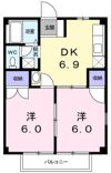 コーポ中岡Ⅱの間取り画像